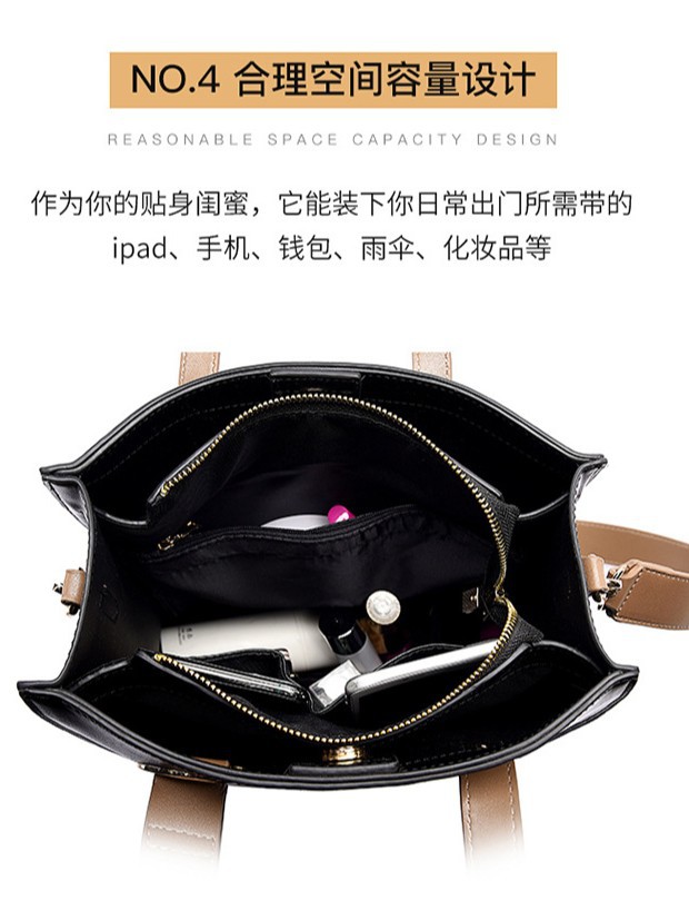 Tote Bag for Women, New Cross-Border Large-Capacity Commuter Bag, Simple Shoulder Bucket Bag, High-End Women's Handbag