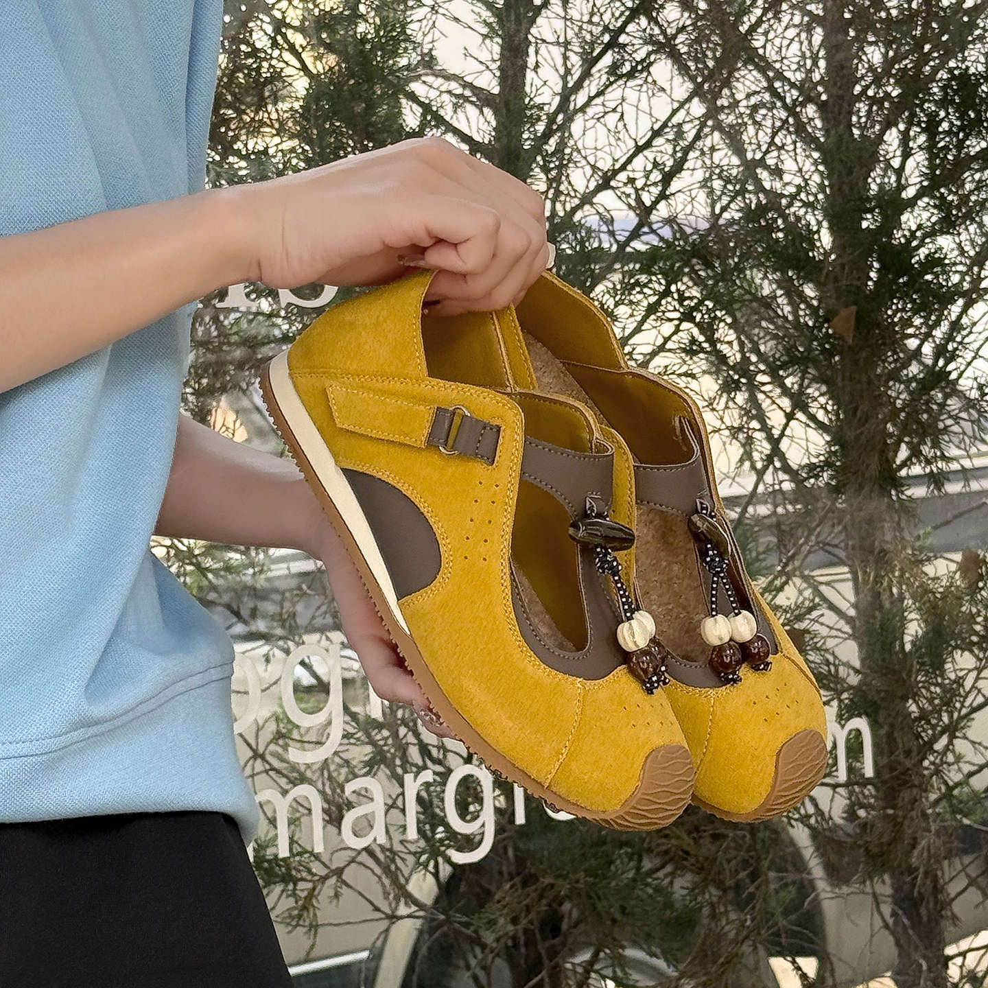 Birkendek Women's 2026 Summer New Model, Dual-use Single Shoes, Retro Ethnic Style Soft-soled Mary Jane Shoes_vogvips.com