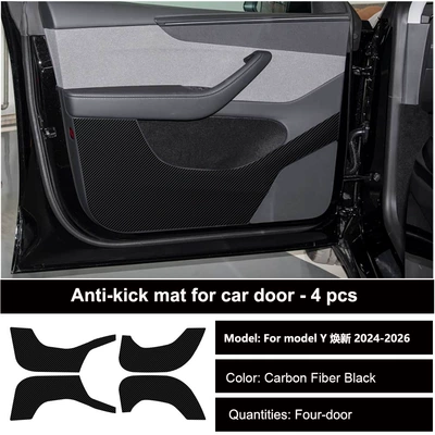 carbon fiber interior decoration protection — Other Automotive Interior Supplies - 2025-model-y-new-car-door-carbon-fiber-black