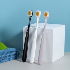 New Spiral Hair Toothbrush Set of Three, Household Simple Couple Wide Head Soft Hair Toothbrush, Factory Wholesale