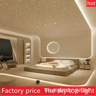 Living Room, Bedroom, Video Room, Shopping Mall, Sales Department, Club Bar, Gypsum Board Starry Sky Ceiling, Ceiling Fiber Optic Lamp