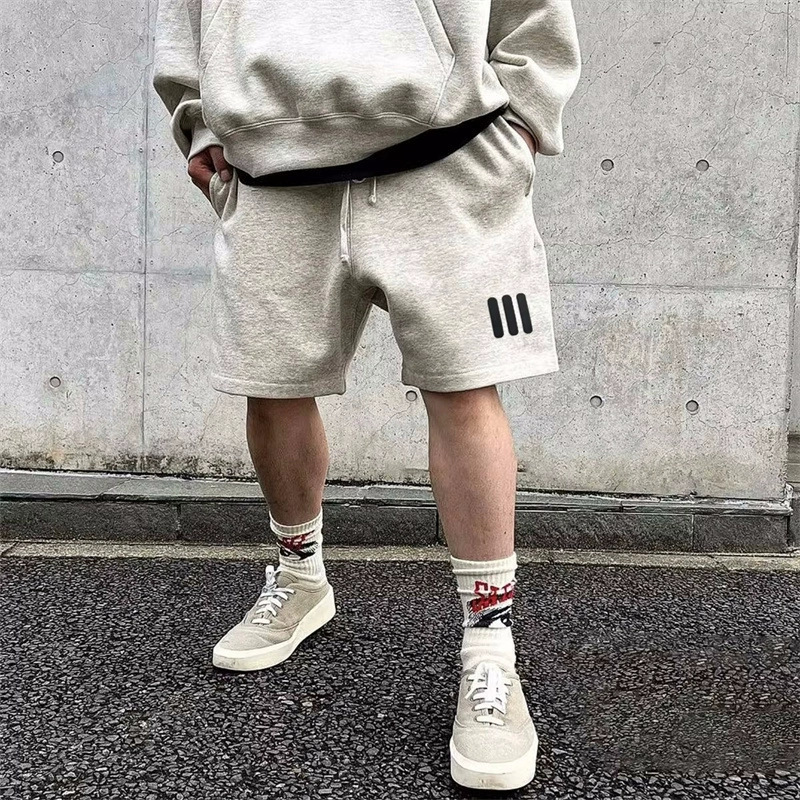 Fog Co-Branded Three-Stripe Essentialszone Casual Loose Sports Shorts High Street New Five-Point Trendy Pants
