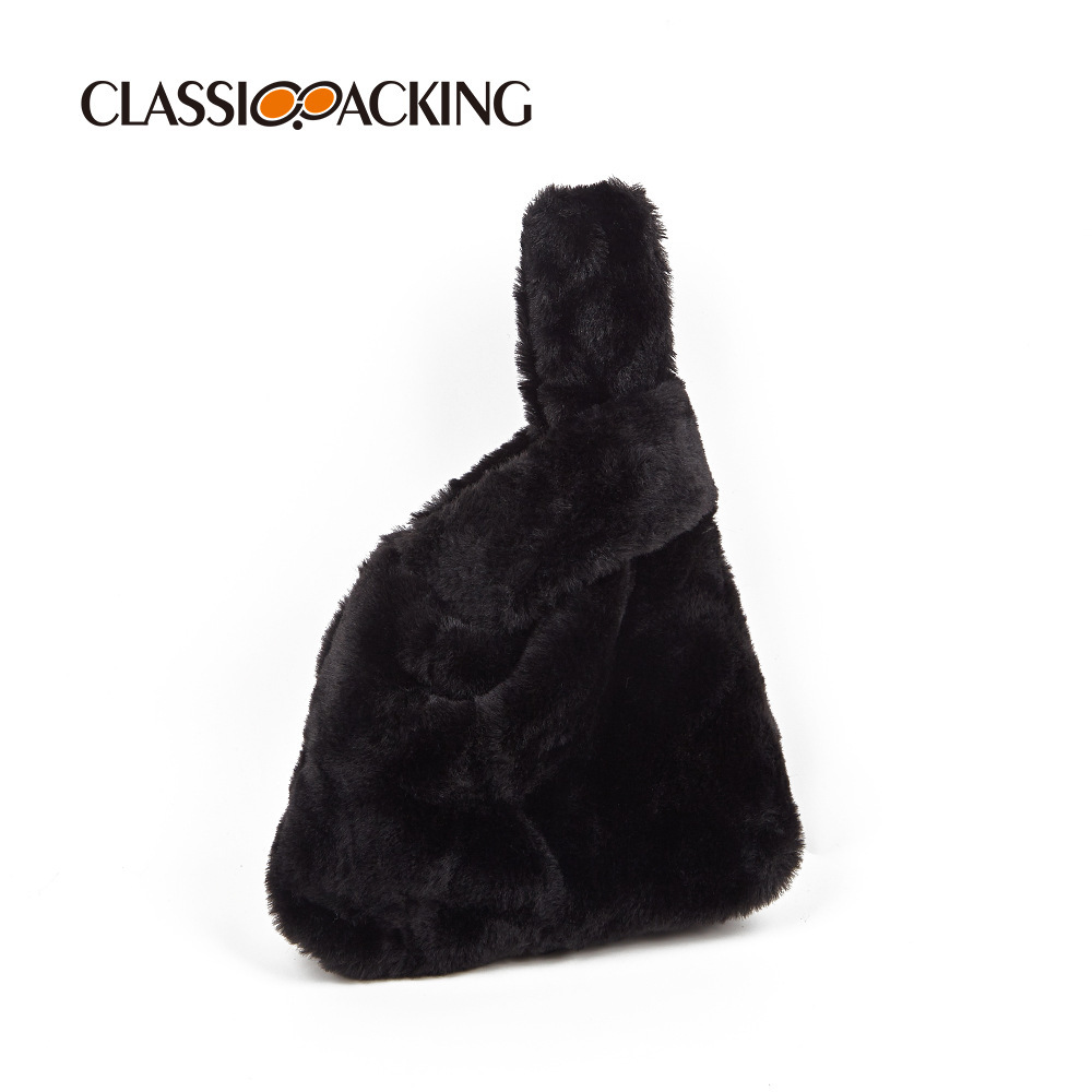 2023 modelos de otoño e invierno, bolsos de felpa portátiles, bolsos de mujer, bolsos pequeños de todo fósforo de moda, bolsos de lana, logotipos imprimibles