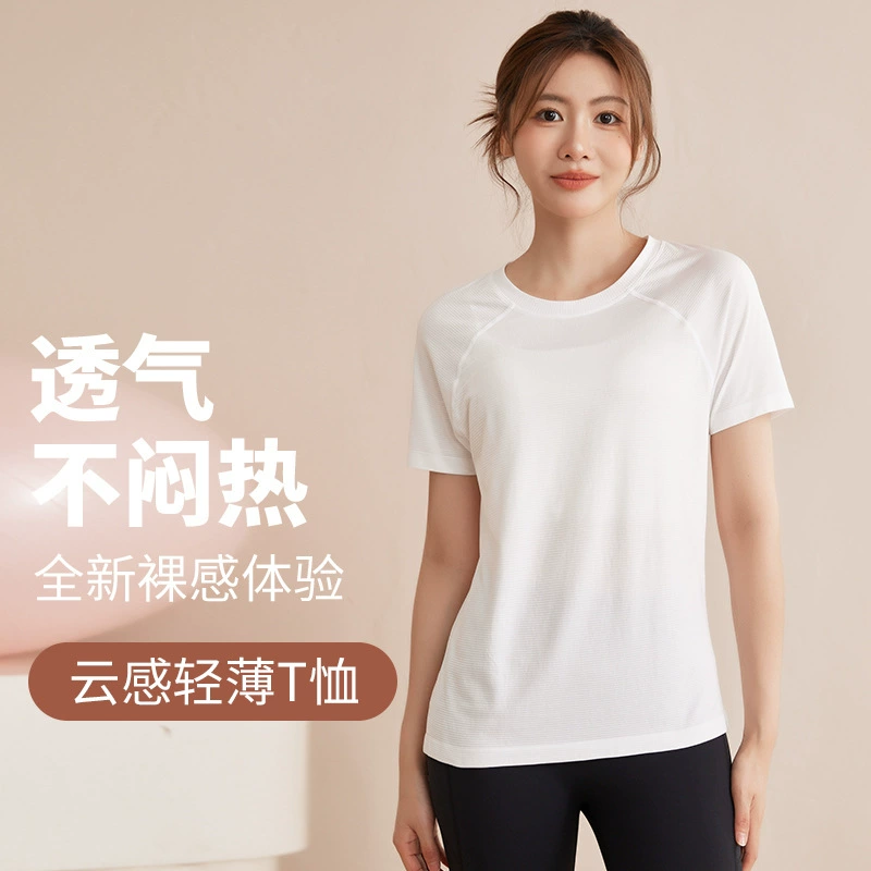Новые быстросохнущие спортивные топы большого размера для похудения, женская одежда для йоги, футболка с короткими рукавами для бега, тренировок в тренажерном зале, весна и лето