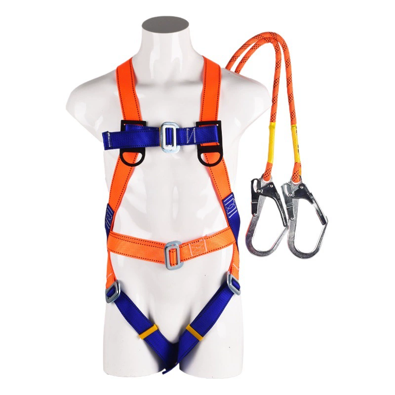 Пятиточечный ремень безопасности для всего тела Высотная работа Европейский ремень безопасности завод 5-точечный двойной большой крючок буферный трос