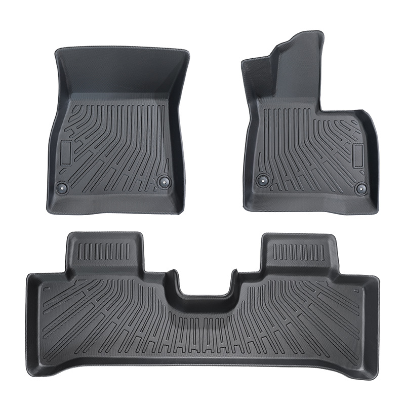 Es adecuado para el modelo 2023 - 2024 Mercedes-Benz EQE 3D para todo el tiempo TPE almohadilla de pie de automóvil almohadilla de suelo antisucio