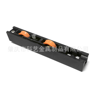 Factory Direct Sales Cross-Border Double-Wheel Long Wheel Hollow Sliding Door Pulley Aluminum Door and Window Track Hanging Wheel Door and Window Accessories