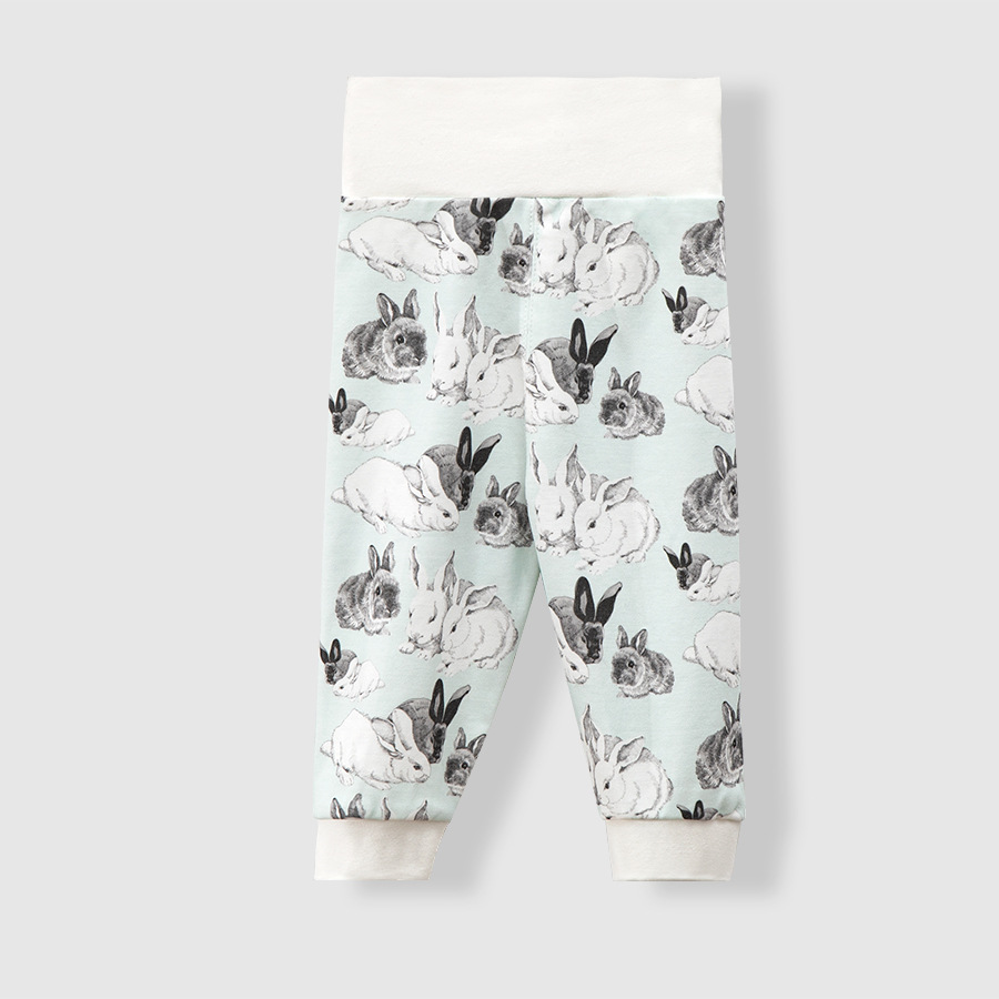 Pantalones infantiles de cintura alta leggings pantalones impresos estadounidenses pantalones grandes PP pantalones transfronterizos Amazon al por mayor personalizados