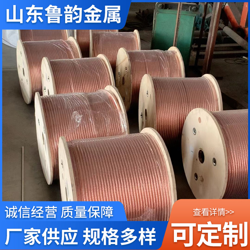 硬铜绞线裸铜缆绞线TJ硬铜绞线埋镀锡铜绞线地防雷接地线厂家