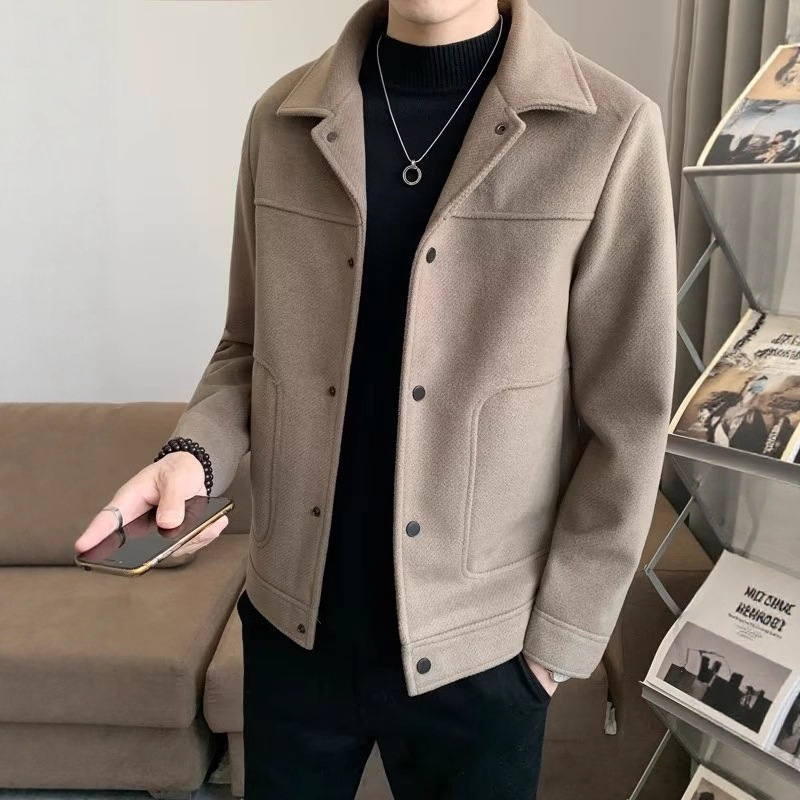 2025 Jacket Men's Autumn New Formal Business Men's Public Version Jacket Lapel Fit Single-Breasted Men's Coat