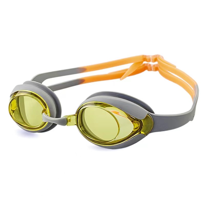 옐로우 오렌지/싱글 수영 고글 (고급 박스)