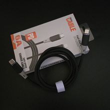 跨境高端电镀长尾针通编织保护PD27w快充USB-C转8pin数据线盒装