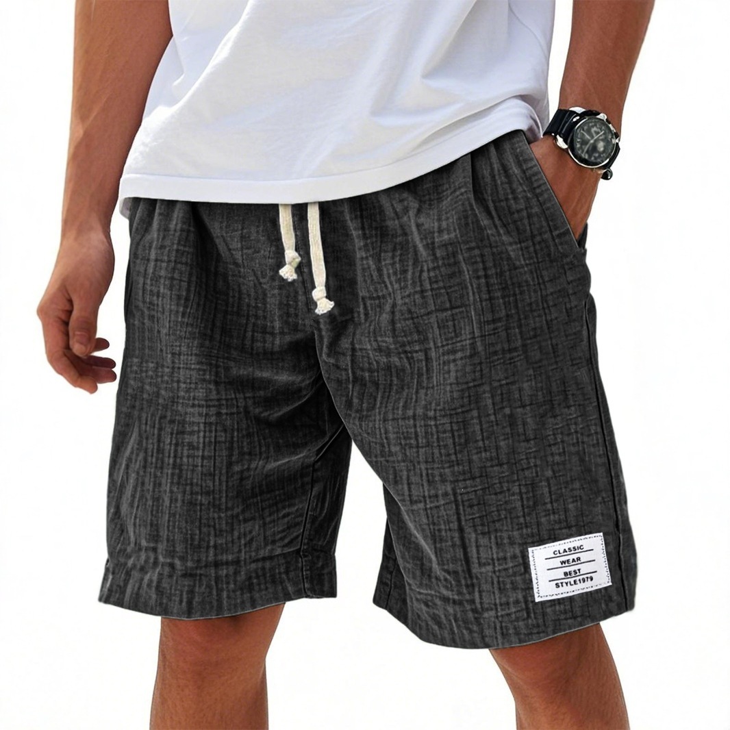 Men's Summer Casual Beach Pants Loose Fit With Pockets Style New_viptrois.com
