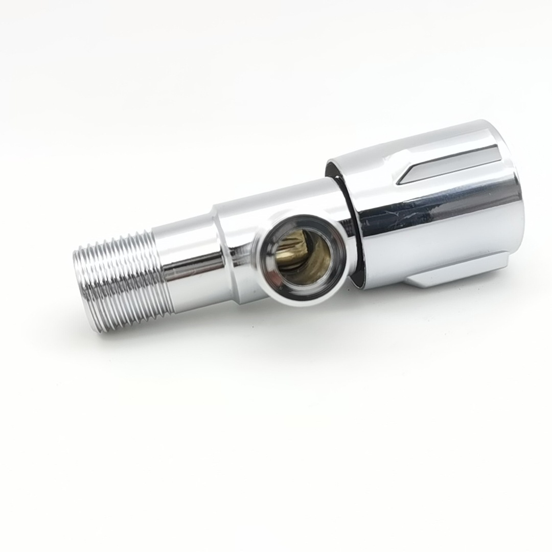 Stainless steel angle valve, cold and hot water inlet valve for water heaters, toilet fast shut-off valve, water inlet shut-off valve, stainless steel three-way valve