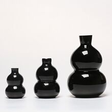 黑曜石葫芦摆件玉石客厅玄关纳福旺财水晶装饰品福禄风水家居摆件