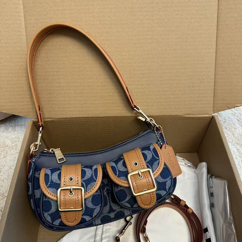 Coach New Women's Bag Soho Vintage Underarm Bag Ashton Motorcycle Baguette Eyeglasses Bag Single Shoulder Crossbody Mahjong Bag Coach New Women's Bag Soho Vintage Underarm Bag Ashton Motorcycle Baguette Eyeglasses Bag Single Shoulder Crossbody Mahjong Bag
