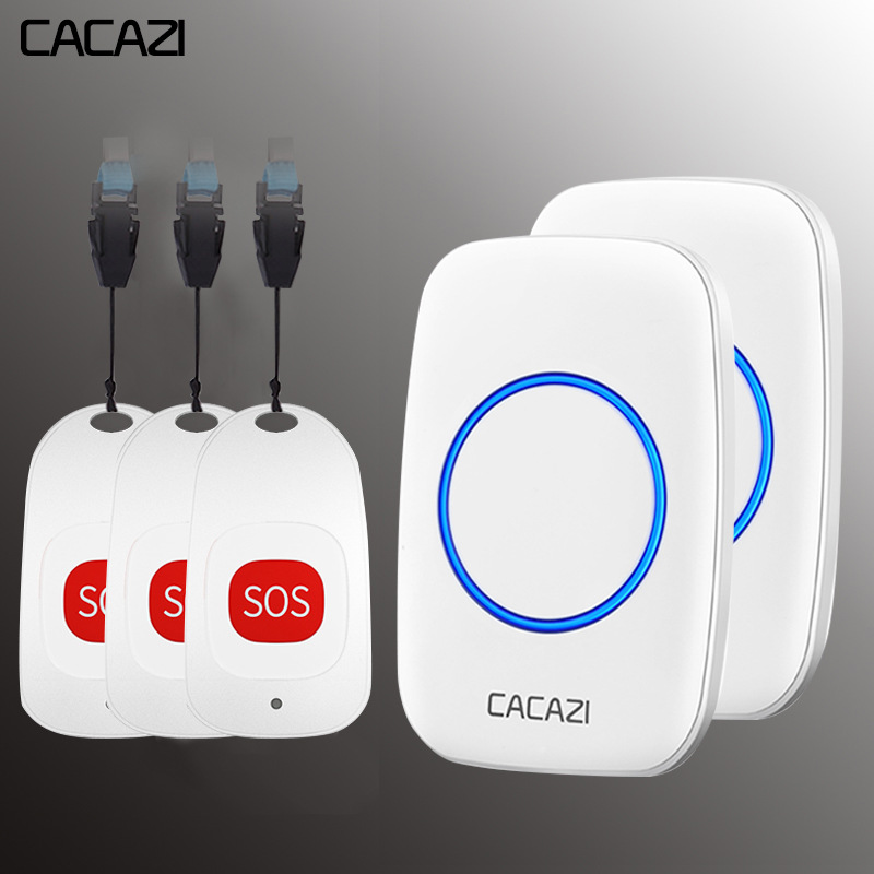 老人呼叫器无线家用远距离病人一键紧急求救按铃床头报警铃平安钟