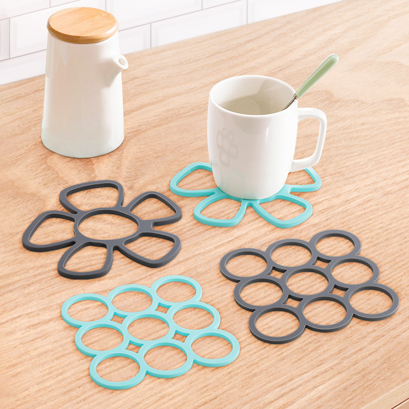 Creativo aislamiento térmico cojín hueco de color sólido cojín de cojín de mesa de comedor de estilo nórdico cojín de taza de té resistente a quemaduras