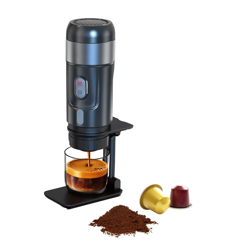 2-in-1 Portable Handheld Espresso Machine Camping Rv Hiking USB Travel Mini Hot and Cold Coffee Machine