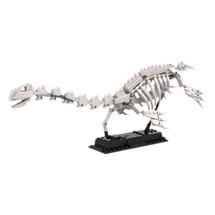 MOC building blocks compatible with Lego 64229 snake neck dragon skeleton building blocks domestic small particle dinosaur model Assembly