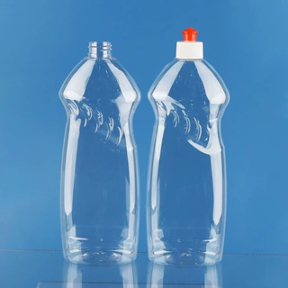 750ml塑料包装定制 750毫升洗洁精清洁剂吹塑塑料瓶 PET扁瓶空瓶