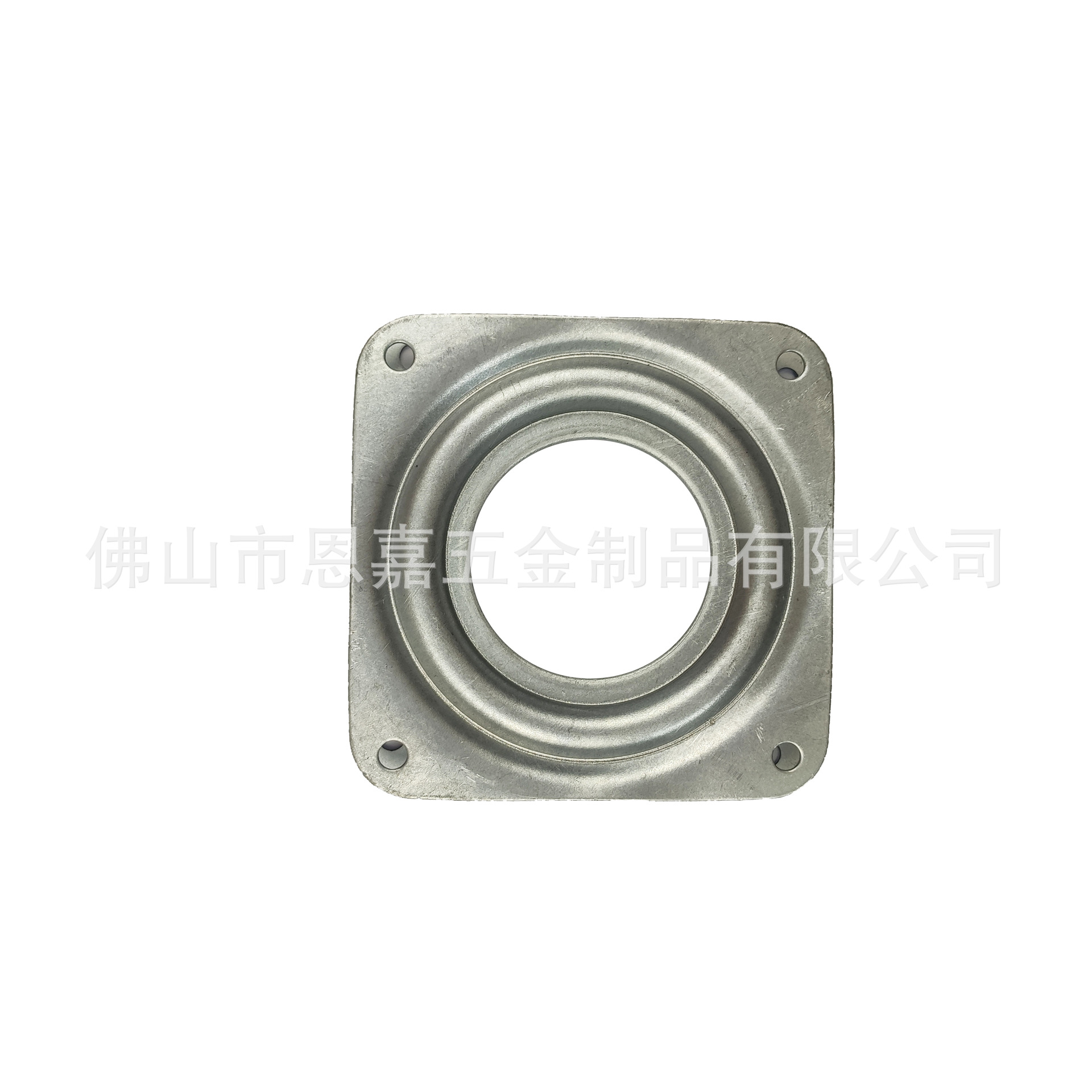 Galvanizado hueco cuadrado hierro giratoria 360 grados universal torta soporte de exhibición teniendo base Muebles Hardware