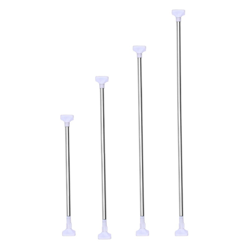 Factory direct supply thick thick stainless steel telescopic rod curtain rod clothes pole shower curtain rod non-perforated