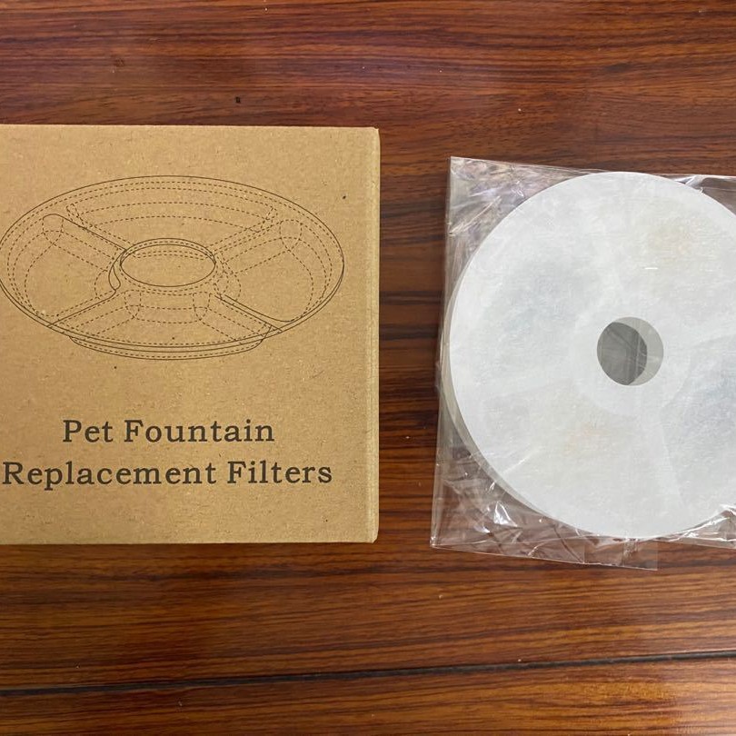 TP-9002 round pet water dispenser accessories filter element coconut shell activated carbon filter cotton cat 3