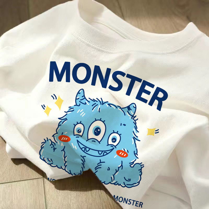 Cherry Maruko de manga corta imprimió la camiseta de manga corta delgada de moda de estilo coreano de moda de las mujeres de la camiseta blanca