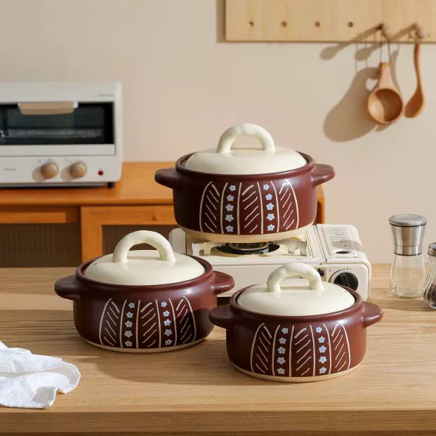 Высококачественная кастрюля для тушения в casserole, бытовая газовая глиняная кастрюля для риса, маленькая керамическая глиняная кастрюля, индукционная каменная кастрюля для супа