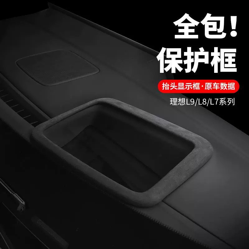 Идеальный L7L8L9 проекционный дисплей декоративная рамка приборная панель HUD аксессуары для интерьера артефакт замша авто принадлежности