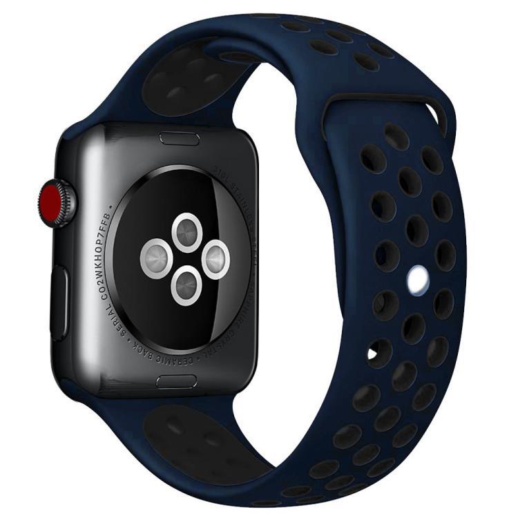 xDfind correa deportiva de silicona bicolor para Apple Watch 42mm / 41mm / 40mm / 38mm / App