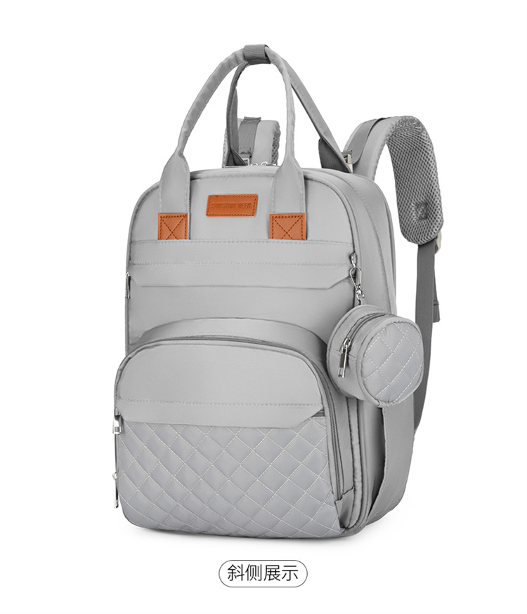 Cross-border exclusive for mother and baby bags, 2025 new large-capacity portable travel diaper bag for both shoulders, printable Mommy bag undefined