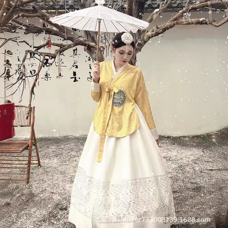 Korean Hanbok Yanji Travel Photography New High-End Korean Princess Lady Palace Ethnic Korean Dress Photography