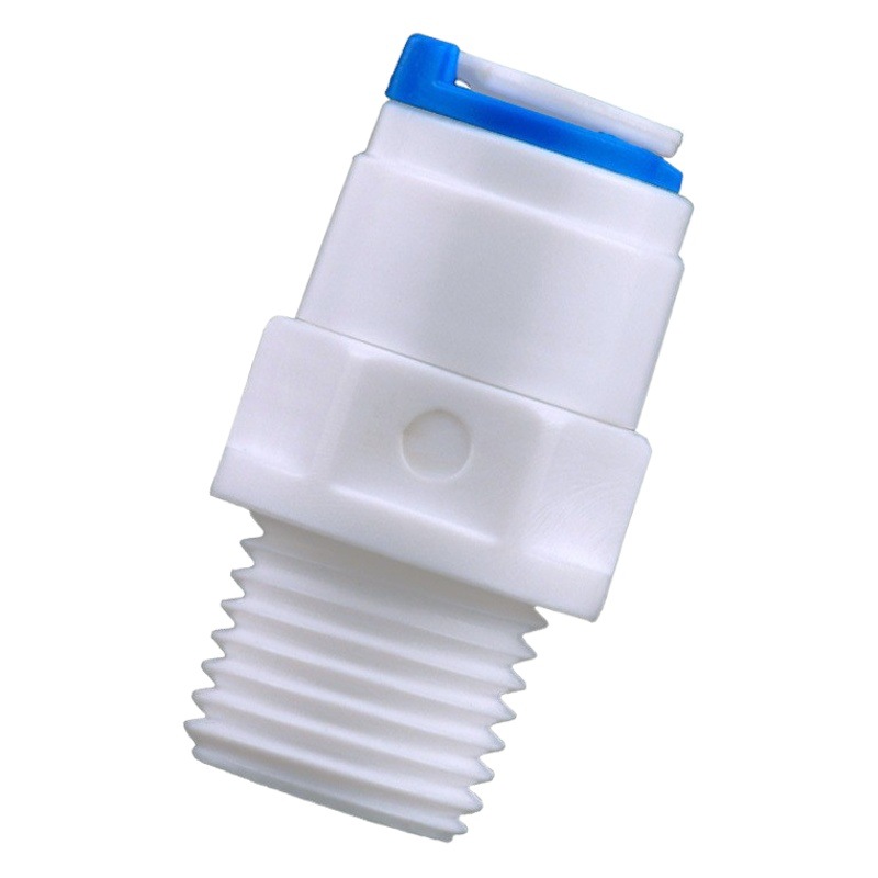 Venta al por mayor de 3 puntos dientes a su vez de tres puntos tubo de conexión rápida recta 3/8 hilo purificador de agua directa conector de enchufe rápido 1066