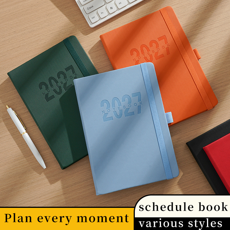 A5 Planner 2027 Cross-Border Spanish 365-Day Work Efficiency Record Plan Notebook Calendar Book Customization