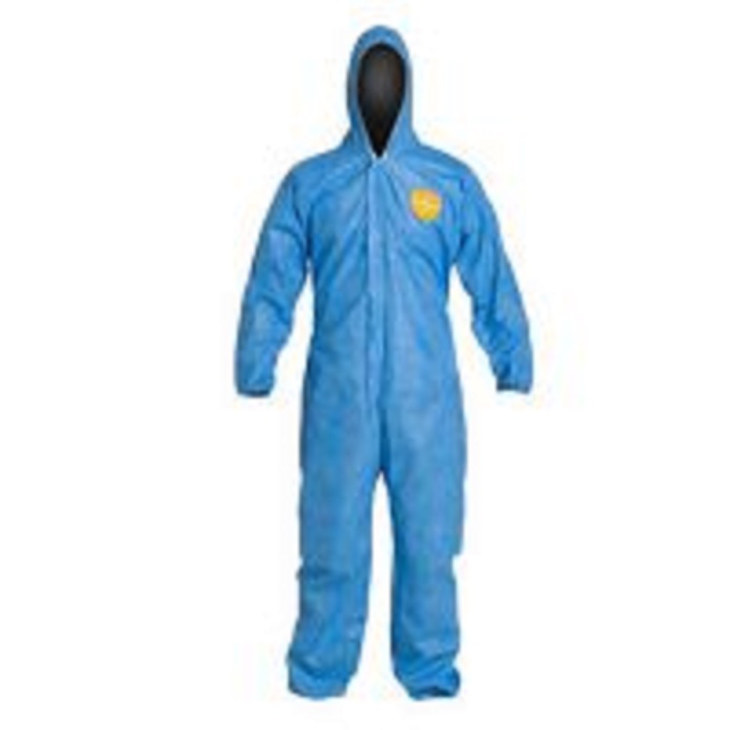 杜邦PB127一次性连体防护服透气防静电防尘服蓝色D级防护服