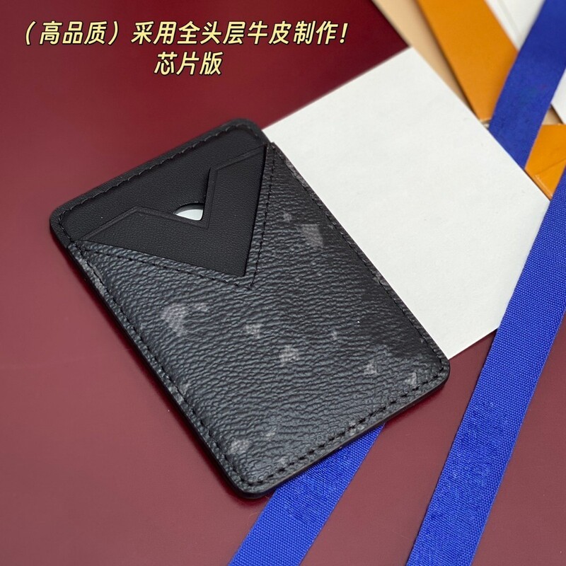 Exclusively for Cross-Border Sales, Genuine Leather Magnet Card Holder Magnetic Card Case Suitable for Apple Models with High-Quality Chip Version Exclusively for Cross-Border Sales, Genuine Leather Magnet Card Holder Magnetic Card Case Suitable for Apple Models with High-Quality Chip Version