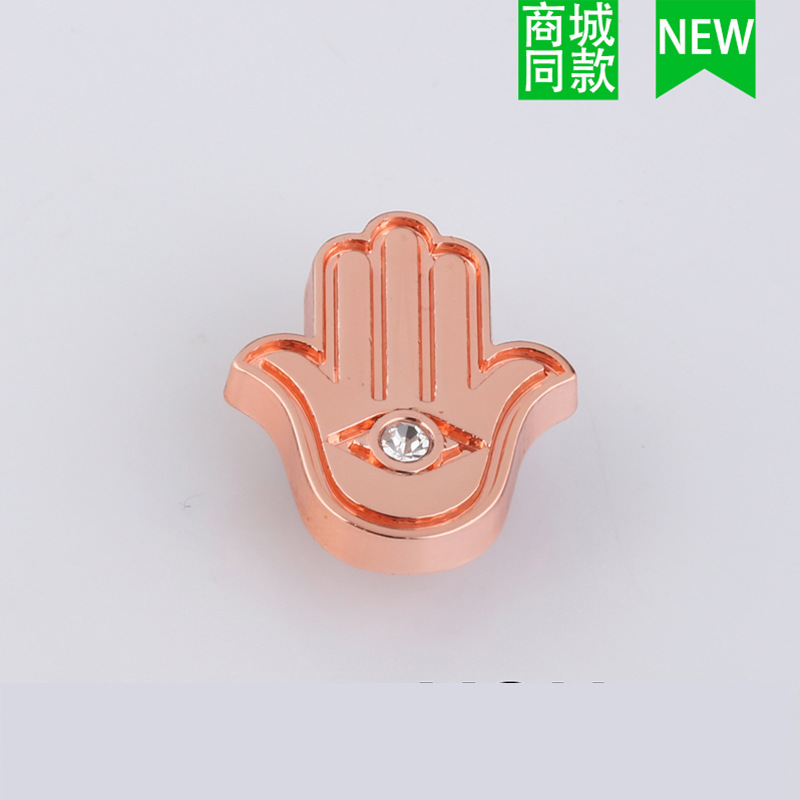 2023 nuevo centro comercial mismo estilo metal agujero zapatos hebilla zapato flor DIY rhinestone tridimensional zapato hebilla Accesorios al por mayor