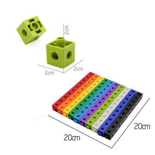 Cross-border early education creative magic cube building block set with math enlightenment thinking logic kindergarten toy teaching aids