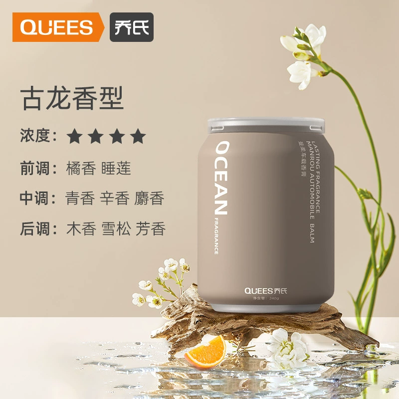 Perfumed aromatherapy for auto, balm with a light fragrance, deodorant, perfume