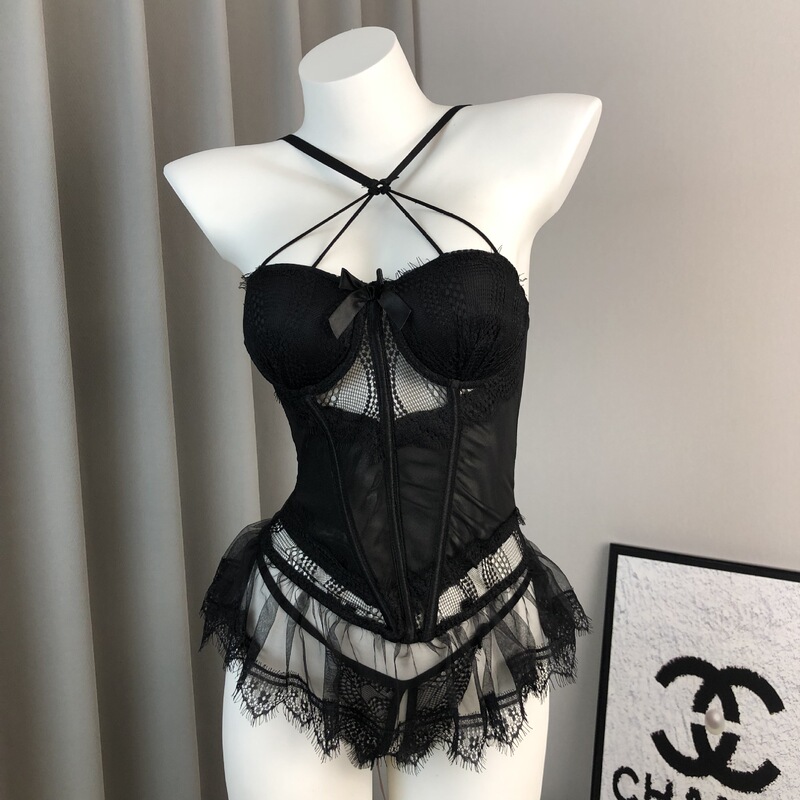 Sexy Intimates Room Couple's Things Small Breasts Push up Bunny Girl Uniform Suspender Vest Tight Temptation Exposure Jumpsuit
