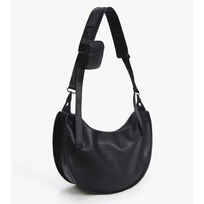 Japanese Retro Shoulder Crossbody Bag Male Student School Bag Large Capacity Simple Messenger Bag Soft Leather Backpack