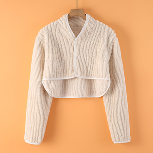 Autumn and Winter flannel shoulder pad cervical spine waistcoat sleeping women's confinement nursing long sleeve thickened warm cold-proof shoulder protection