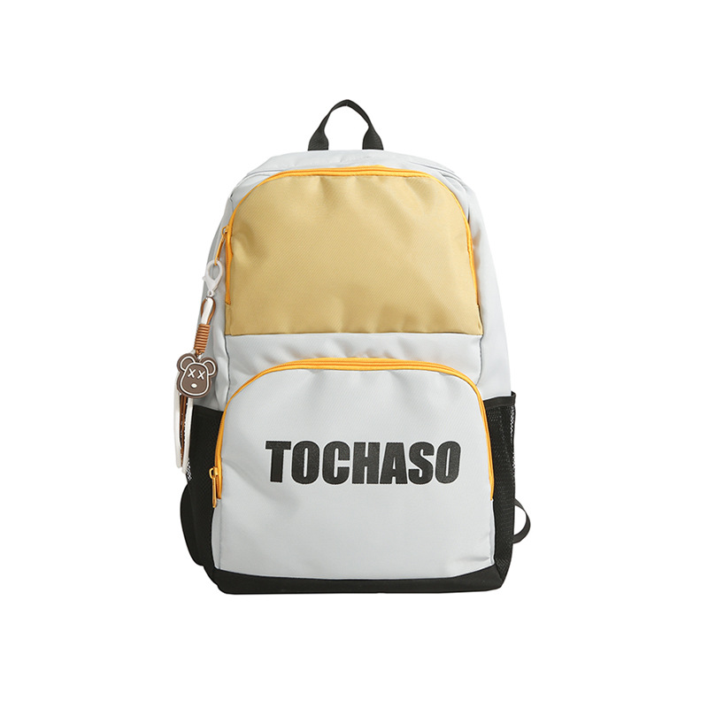 Mochila de moda para niños y niñas en contraste, letras de estilo occidental, mochila escolar de escuela primaria de gran capacidad, nueva mochila para niños transfronteriza