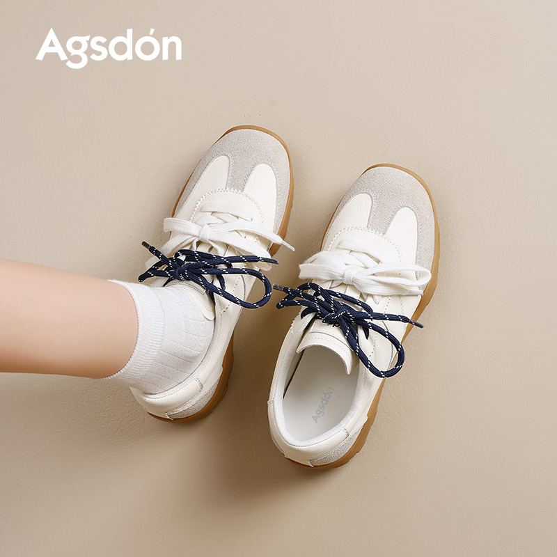 Zapatos de entrenamiento de ballet para mujeres 2025 nuevos zapatos de invierno y otoño con suela gruesa Agam zapatos casuales ligeros zapatos blancos pequeños