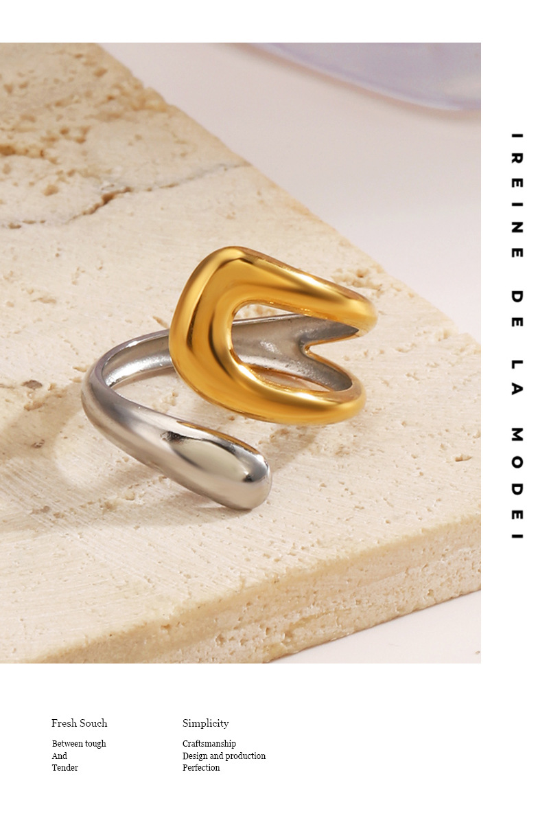 7g Weight Open Rings Classification One Size Ring Size 1 Piece Quantity Wholesale Jewelry Marine Style Starfish Shell 304 Stainless Steel Plating Open Rings