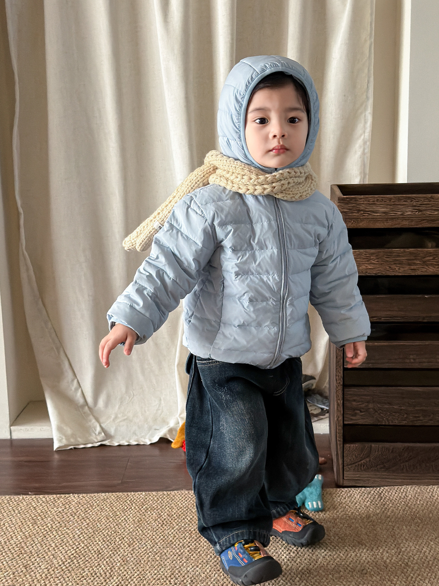 Ingke ropa infantil chaqueta de plumón para niños ropa de invierno 2025 joven maestro 90 blanco chaqueta de ropa para niños ropa de bebé