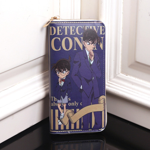 Name Detective Conan Cartoon Anime Merchandise Children's Coin Pouch Zero Wallet Long-lasting Portable Boy Men Wallet