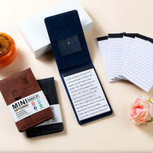 跨境专供便携工作笔记本口袋本随身小本子迷你皮革A7便签本记事本